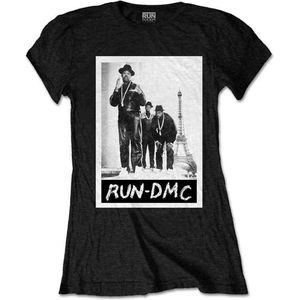 Run DMC - Paris Photo Dames T-shirt - M - Zwart