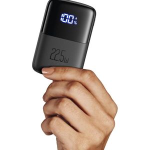 Mini Powerbank - USB-C Snellader - LED-Display - Draagbare Oplader - 3 USB Poorten
