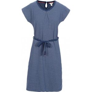 Trespass Womens/Ladies Lidia Round Neck Cotton Dress (Navy Stripe)
