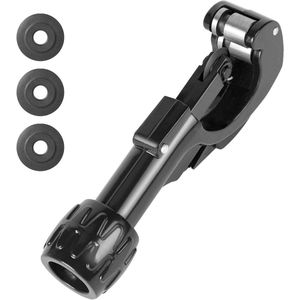 2-in-1 Pijpsnijder Ø 3-35 mm met Ontbramer en 4 Reserveonderdelen