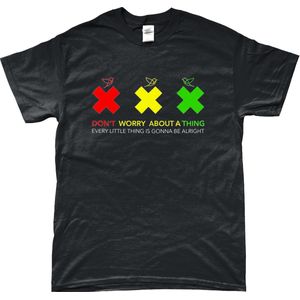 Ajax Shirt - Bob Marley - T-Shirt - Amsterdam - 020 - Voetbal - Artikelen - Zwart - Unisex - Regular Fit - Maat S