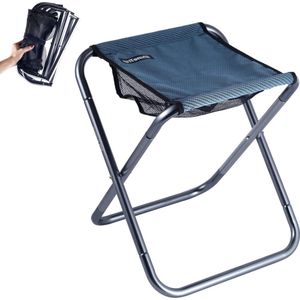 Opvouwbare kruk campingkruk lichtgewicht inklapbaar viskruk picknick wandelen reizen (blauw 36 x 33 x 40 cm) met 2 populaire zoekwoorden pop up stool