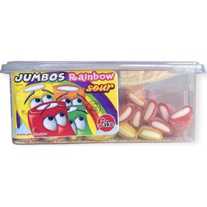 Jake jumbo rainbow sour - zure kabels - cable - zuur snoep - snoepgoed