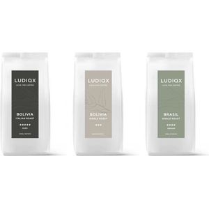 LUDIQX Proefpakket koffiebonen ""Specialty Coffees"" 3x 250gr.