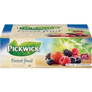 Thee pickwick forest fruit 100x1.5gr met envelop | Pak a 100 stuk