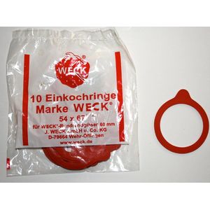 Inmaakringen voor mini-weckpotten - 20 stuks - 54 x 67 mm