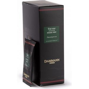 Dammann Freres Thee Soleil Vert 24 verpakte cristal zakjes - Groene thee met sinaasappel - compsteerbare theebuiltjes