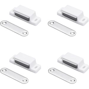 4x zelfklevende magneetsluiting 14 kg - Magnetische afsluiting voor deuren kast of lade - Magneetstrips voor meubels - Magneetsnappers