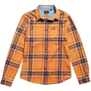 Superdry Heritage Lumberjack Shirt Met Lange Mouwen Oranje M Man