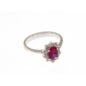 VALEDORO Premium Rouge | Ring | 18 karaat witgoud | Zirkonia