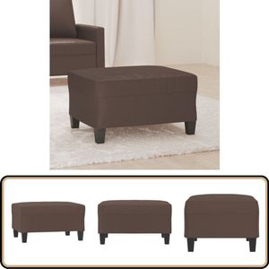 vidaXL Voetenbank - Kunstleer - 70x55x41 cm - Bruin Voetenbank - Voetenbankkunstleer - Lounge Stoel - Relaxstoel - Zitbank