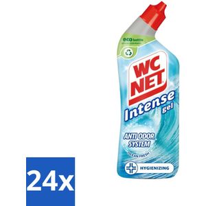 WC Net - Toiletreiniger - Gel - Ocean Fresh - Verwijderd Geuren - 750 ml - Voordeelverpakking - 24 stuks