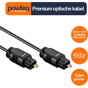 Powteq - 50 cm premium optische geluidslabel - Toslink kabel