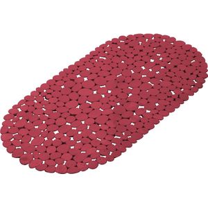 Wicotex - Badmat Antislip voor in bad - Kleur Framboos rood - Afmeting 36x69cm