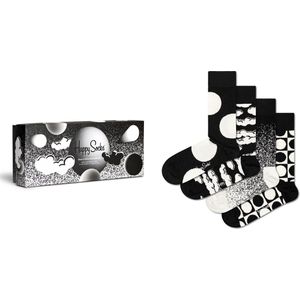 Happy Socks - Sokken - 4-Pack Black & White Socks Gift Set - Maat 41-46