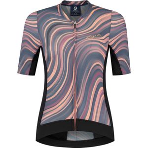 Rogelli Lynn Fietsshirt - Korte Mouwen - Dames - Koraal, Grijs - Maat XXL