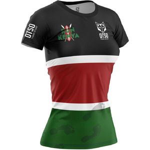 Otso Run Kenya Short Sleeve T-shirt Veelkleurig M Vrouw