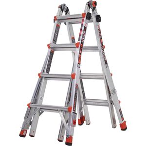 Equivera Huishoudtrap 7 Treden - Keukentrap - Huishoudtrap - Trapladder - Professionele Trap - Inklapbaar - 7 Treden