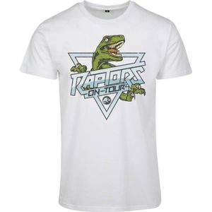 Merchcode Jurassic Park - Raptors Heren T-shirt - XL - Wit