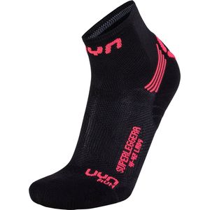 Sokken Uyn Women Run Superleggera Black Coral Fluo