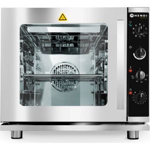 HENDI Hetelucht stoomoven met grill – 4x GN 2/3 – handbediening – 230V/3000W – lichtgrijs