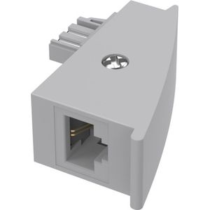 Hama Telefoon (analoog) Adapter [1x Telefoonstekker Duitsland (TAE-F) - 1x RJ45-bus] Grijs