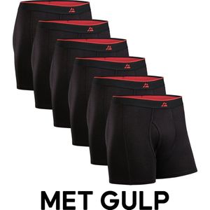 DANISH ENDURANCE Boxershorts Bamboe Viscose met Gulp - voor Heren- 6 pack - Maat S