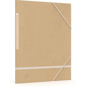 Oxford Touareg - elastomap - A4 - karton - naturel wit - pak van 5 mappen