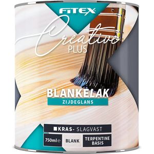 Fitex Creative+ Blanke Lak Zijdeglans - Lakverf - Transparant - Buiten - Terpentine basis - Zijdeglans