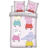Peppa Pig Baby Dekbedovertrek Samen Spelen - 100 x 135 cm - Katoen - incl Dekbed+Kussen KD®