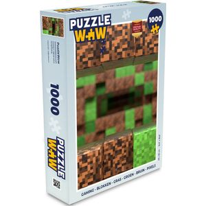 Puzzel Gaming - Blokken - Gamen - Kinderen - Legpuzzel - Puzzel 1000 stukjes volwassenen