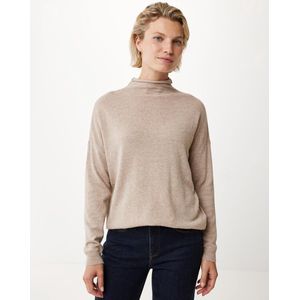 Mexx Turtle Neck Knitted Pullover - Dames - Beige - Maat Xs