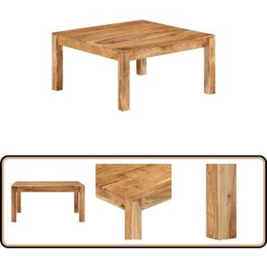 vidaXL Salontafel 80x80x40 cm massief acaciahout Retro Meubels - Landelijke Stijl - Acacia Hout - Salontafel - Bijzettafel