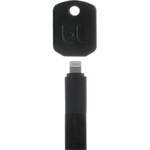 BlueLounge Kii Sleutelhanger met Lightning Kabel Black