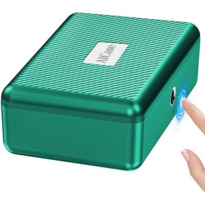 Biometrische Kluis met Vingerafdrukherkenning - Draagbare Veiligheidsbox voor Thuis en Onderweg - Compact en Veilig - Metallic Groen