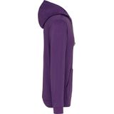 Sweatshirt Heren 4XL Kariban Lange mouw Purple / Oxford Grey 80% Katoen, 20% Polyester