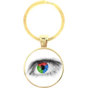 Sleutelhanger Glas - Oog