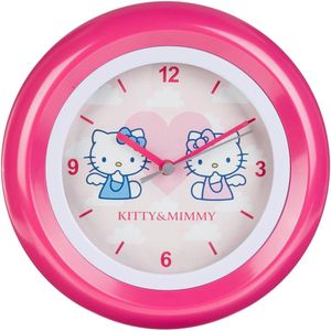 Hello Kitty - Klok - Kunststof - 290 mm - Roze