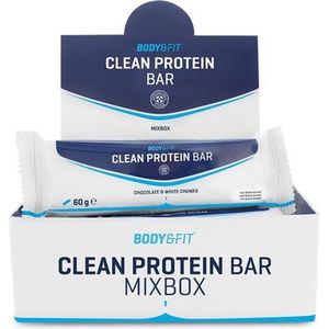 Body & Fit Clean Protein Bar - Proteïne Repen / Eiwitrepen - Mix Box - 6 x 2 smaken - 12 stuks