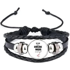 Akyol - dit is hoe een geweldige moeder eruit ziet armband zwart - Moeder - mama - moederdag - cadeau - verjaardag - geweldige