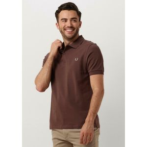 Fred Perry The Plain Fred Perry Shirt Polo's & T-shirts Heren - Polo shirt - Brique - Maat XXL