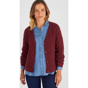 Damart - Gilet kabelgebreid Thermolactyl - Rood - XL