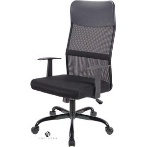 Equivera Verstelbare hoofdsteun bureaustoel - Ergonomische bureaustoel met lumbaalsteun - Hoogte verstelbaar - 360 ° roterend - Mesh rugleuning - Geschikt voor thuiskantoor Gaming chair 20