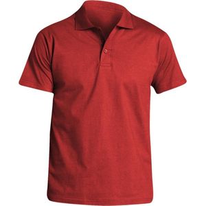 SOLS Heren Prescott Jersey Poloshirt met korte mouwen (Rood)