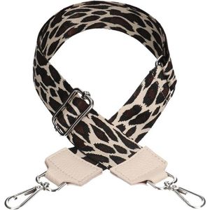 Manfield - Verstelbare bag strap met leopard print