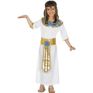 Fiestas Guirca Jurk Cleopatra Meisjes Polyester Wit Mt 10-12 Jaar