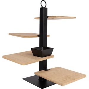 Cosy & Trendy - Etagere - 4 Laags - Zwart - Metaal