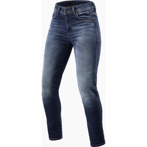 REV'IT! Jeans Marley Ladies SK Mid Blue Used L32/W31 - Maat - Broek