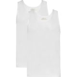 Basics singlet wit 2 pack voor Heren | Maat M