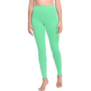 Ladeheid LA-LA40-133-LE Dames Leggings - Sport - Vrijetijdsbroek - Lang - Katoen - Sporbroek - Yogabroek - Munt - 3XL